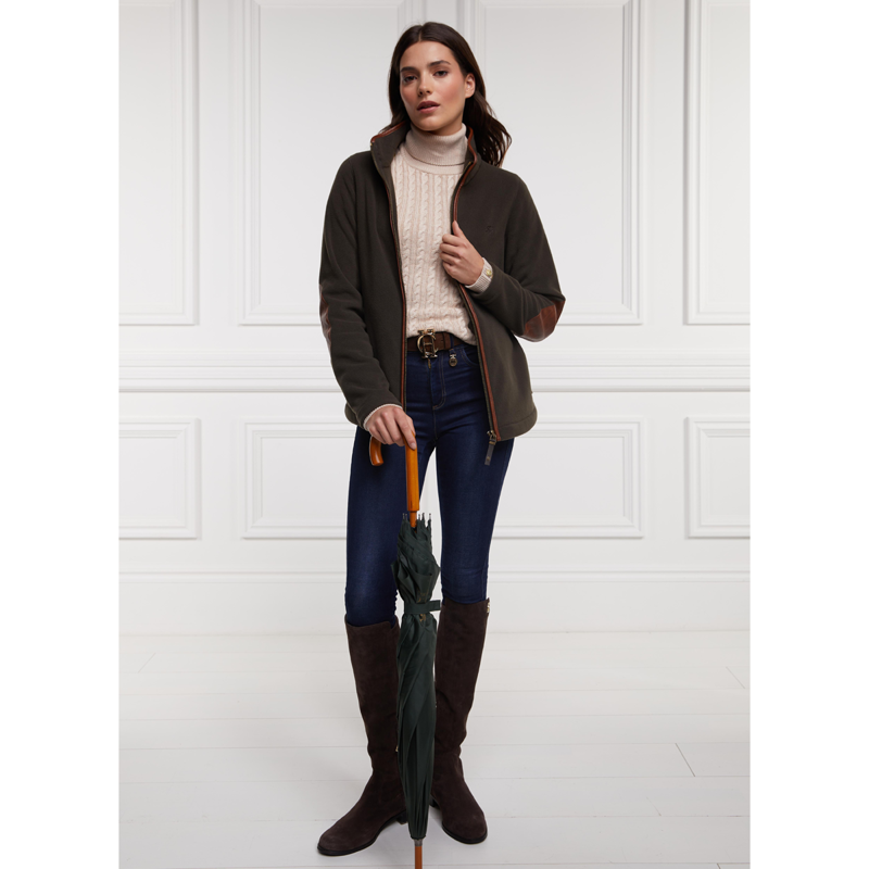 Holland Cooper Country Fleece Jacket - Khaki-3